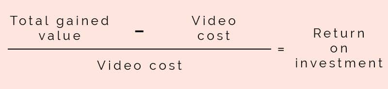 formula to calculate ROI on videos 3