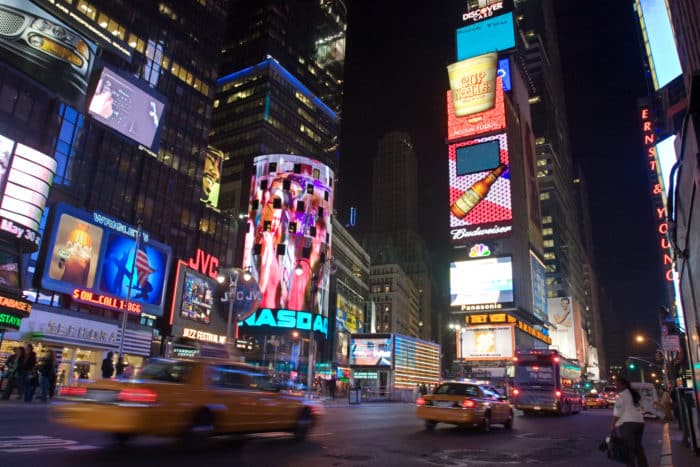 digital billboards in New York City
