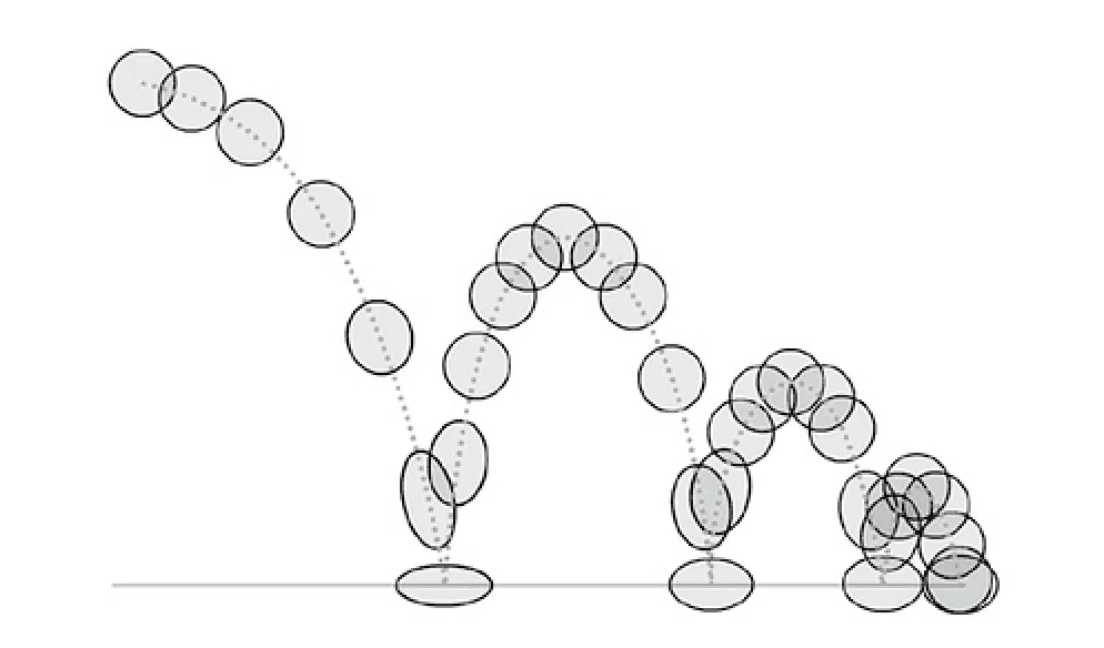 bouncing ball principles of animation example