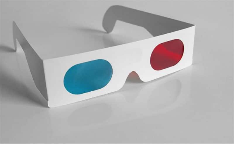 red and blue lens glasses