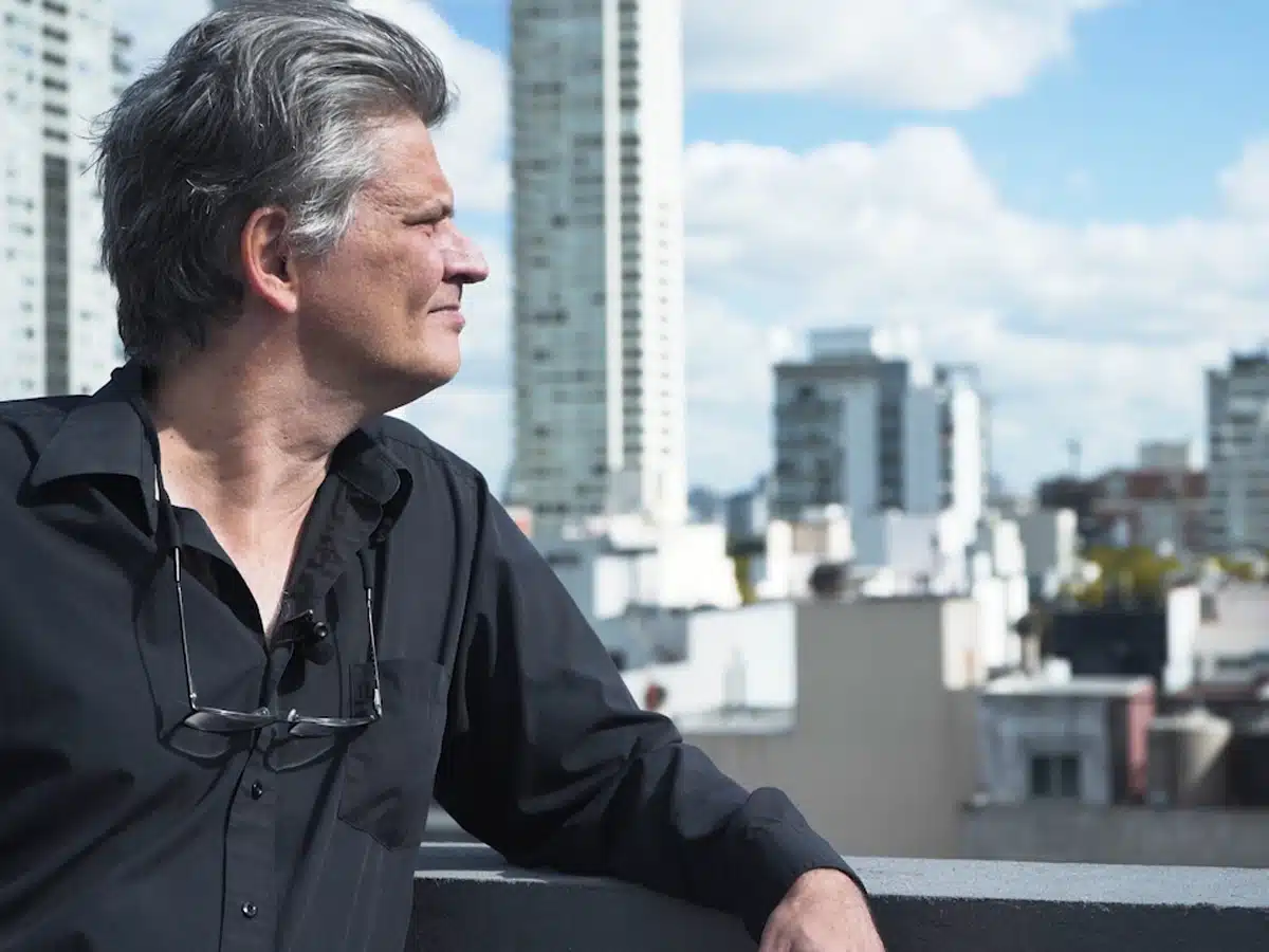 IdeaRocket founder and creative director Will Gadea looks out over the skyline of Buenos Aires