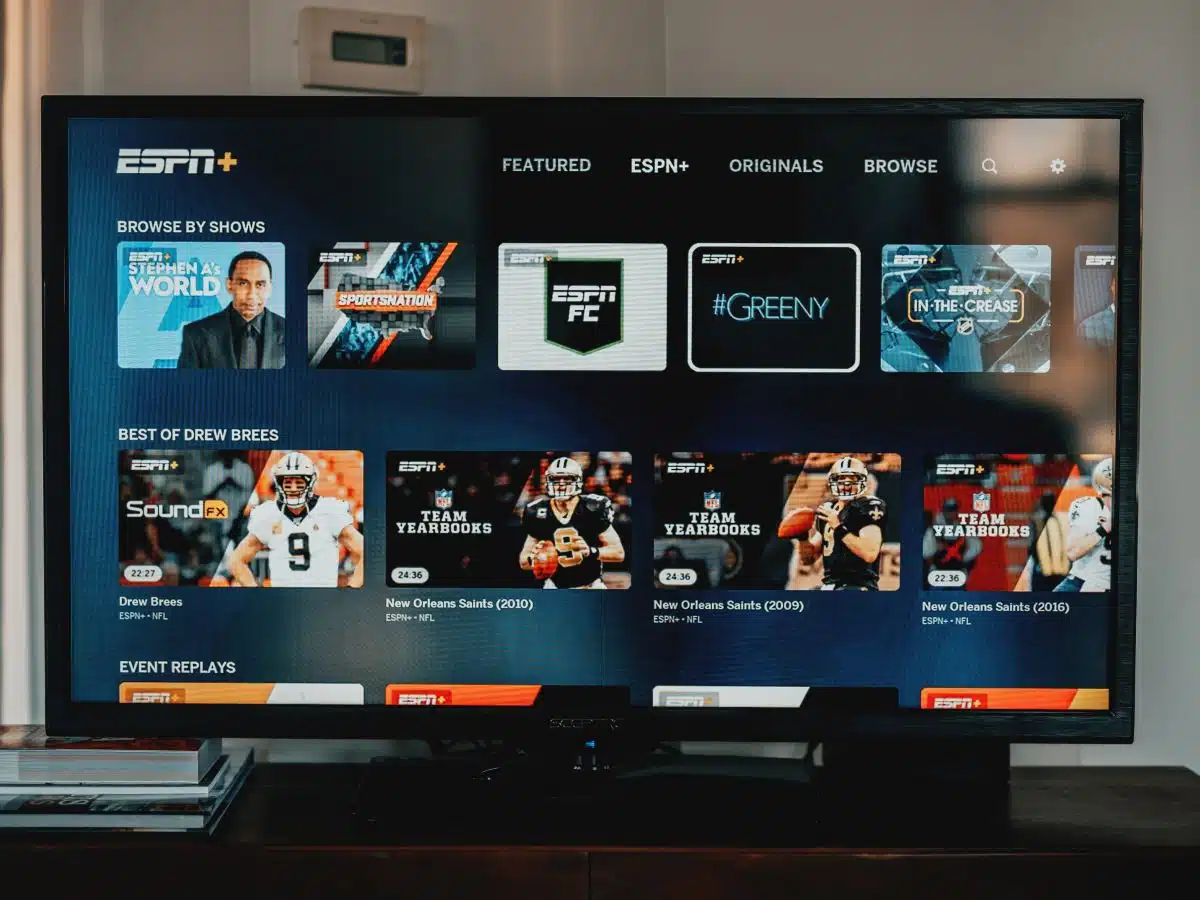 OTT video ads and programming displayed on a connected TV