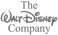 The logo of the Walt Disney company